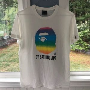 BAPE RAINBOW APE HEAD SHIRT